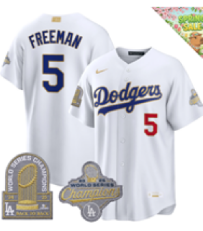 Men 2026 Los Angeles Dodgers #5 Freeman white Game Nike MLB Jersey 0504001->dallas stars->NHL Jersey